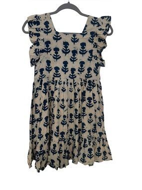 Pink Chicken Elsie Dress Indigo Cornflower Sz 12Y NWT